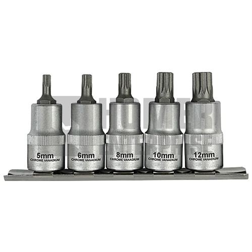 1/2" DR. SPLINE BIT SOCKET SET SPBS4055M-5PC